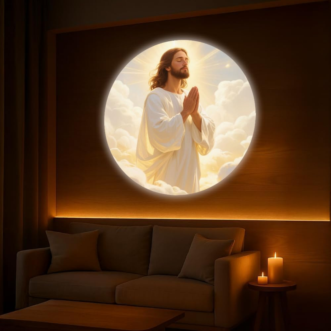 Proyector luz led con patrones de Jesucristo