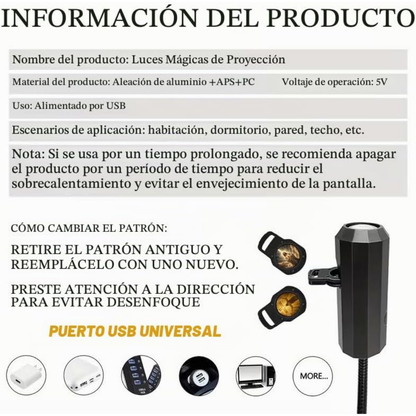Proyector luz led con patrones de Jesucristo